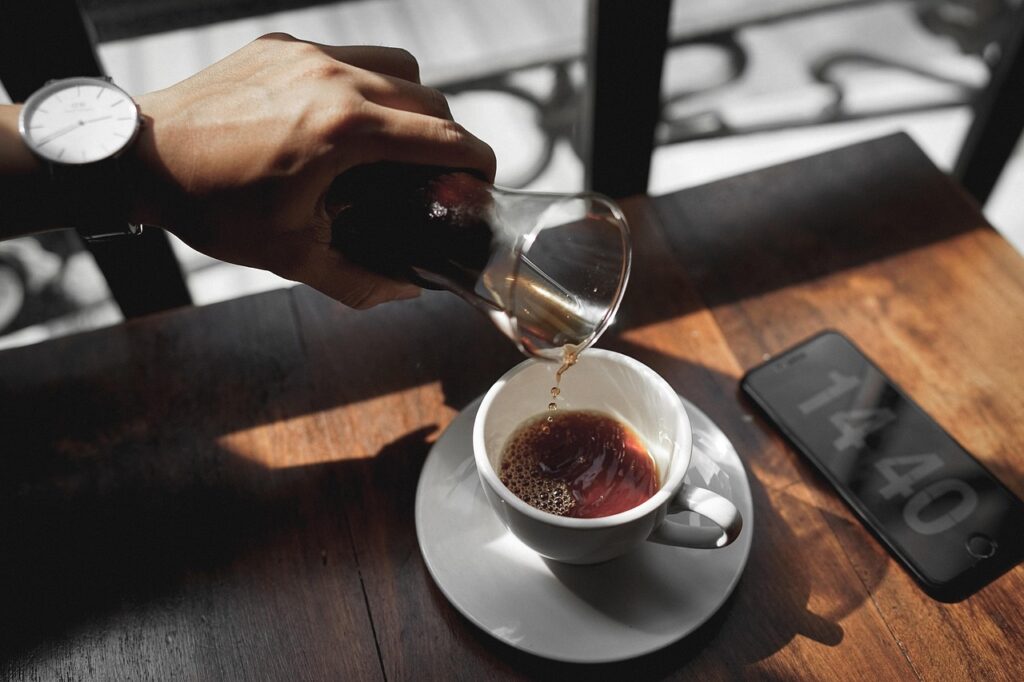 coffee, cafe, to drink, brown, hot, aroma, coffee cup, caffeine, cup, table, mocha, roasted, dark
